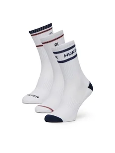 Hunter Skarpety AS_HUNTER_02W_SS25 (3-PACK) Biały - Skarpetki męskie - miniaturka - grafika 1