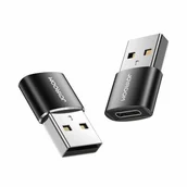 Adaptery i przejściówki - JOYROOM Adapter USB typ A USB typ C JOYROOM S-H152 2szt Czarny - miniaturka - grafika 1