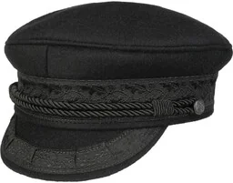 Czapka Prinz Heinrich by Hammaburg, czarny, 58 cm - Czapki męskie - miniaturka - grafika 1
