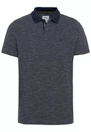 Koszulki męskie - Camel Active Męska Koszulka Polo 4094655P18, Niebieski (Night Blue), L - miniaturka - grafika 1
