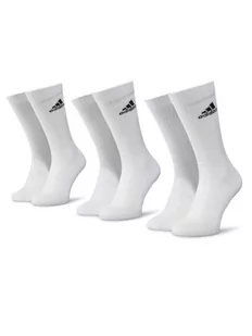 Adidas Zestaw 3 par wysokich skarpet unisex Cush Crw 3PP DZ9356 Biały - Skarpetki męskie - miniaturka - grafika 1