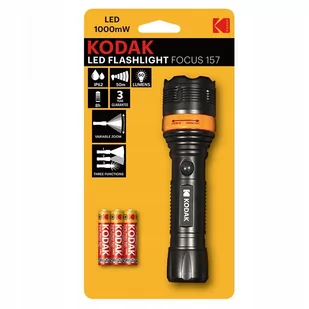 KODAK Latarka Turystyczna Led 60lm IP62 3 baterie - Latarki - miniaturka - grafika 1