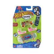Figurki dla dzieci - Hot Wheels, Skate Collector Pack, deskorolka, buty i samochodzik, Howlan + Rockster - miniaturka - grafika 1