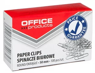 Office products Spinacze orkągłe okrągłe , 50mm, srebrne 18085015-05 - Spinacze i klipsy do papieru - miniaturka - grafika 1