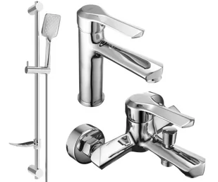 Mexen Sabre DF62 zestaw wannowy, chrom - 72103DF62-00 - Zestawy prysznicowe - miniaturka - grafika 1