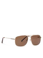Okulary przeciwsłoneczne - Guess Okulary przeciwsłoneczne GF0205 32E Złoty - miniaturka - grafika 1