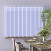 Firany - Firanka woal gotowa z lamówką 300x150 cm biała - miniaturka - grafika 1