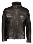 Kurtki męskie - Bugatti Skórzana kurtka w kolorze czarnym - miniaturka - grafika 1