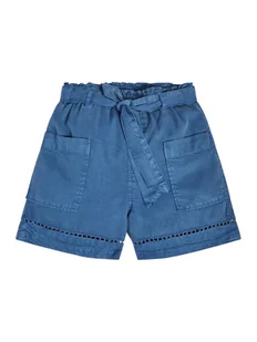 Guess Szorty materiałowe J3GD03 WE8R0 Niebieski Relaxed Fit - Spodenki damskie - miniaturka - grafika 1