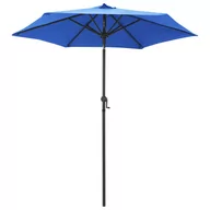 Parasole ogrodowe - vidaXL Parasol, niebieski, 200 x 211 cm, aluminium vidaXL - miniaturka - grafika 1