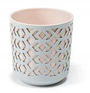 Donice - Pigmejka DONICA OSŁONKA AZTEK BIAŁY/JABE 14x14 cm H:15cm - miniaturka - grafika 1