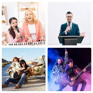 Mikrofon bezprzewodowy UHF+ odbiornik z baterią - Mikrofony komputerowe - miniaturka - grafika 1