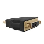 Adaptery i przejściówki - Qoltec Przejściówka HDMI AM / DVI (24+1) F 50515 - miniaturka - grafika 1