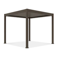 Kratki i pergole - Bioklimatyczna pergola z ruchomymi lamelami ELEGANCE AUTOMATIC 3x3 Taupe - Gutroof - miniaturka - grafika 1