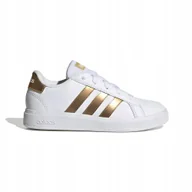 Buty dla dziewczynek - Buty dziecięce sportowe adidas Grand Court 2.0 K białe buciki roz. 29 - miniaturka - grafika 1