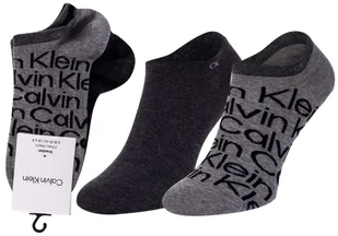CALVIN KLEIN SKARPETKI STOPKI 2 PARY GREY 701218714 004 - Rozmiar: 39-42 - Skarpetki męskie - miniaturka - grafika 1