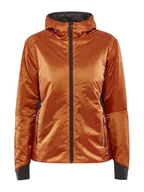 Kurtki damskie - Craft ADV EXPLORE LIGHTWEIGHT lekka kurtka damska XS Chestnut pakowalna kurtka outdoorowa damska izolacja PrimaLoft 2 kieszenie zapinane na zamek błyskawiczny kaptur wstawki ze stretchu - miniaturka - grafika 1