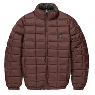 Kurtki męskie - Kurtka męska Volcom Walltzerd ocieplana pikowana brązowa-L - miniaturka - grafika 1