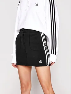 adidas Spódnica mini adicolor Classics GN2800 Czarny Slim Fit - Spódnice - miniaturka - grafika 1