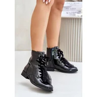 Botki damskie - S. BARSKI Botki S.Barski HY42-991 Black czarne - miniaturka - grafika 1