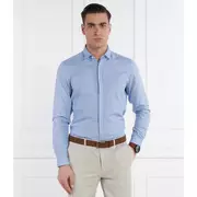 HUGO Koszula Ketran | Slim Fit | z dodatkiem lnu