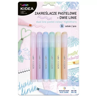 Kidea Zakreślacze pastelowe Kidea 6szt 3Y42LL 3Y42LL SAM  SAM - Zabawki kreatywne - miniaturka - grafika 1