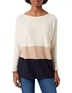 Swetry damskie - VERO MODA Damski sweter z dzianiny w paski, brzoza, M - miniaturka - grafika 1