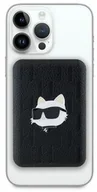 Powerbanki - Karl Lagerfeld Powerbank indukcyjny MagSafe 5000 mAh, Choupette Head Pin 15W, czarny - miniaturka - grafika 1