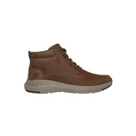 Buty trekkingowe męskie - Buty na co dzień męskie SKECHERS PARSON-EDERIC skóra wysokie za kostkę - miniaturka - grafika 1