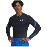 Koszulki sportowe męskie - Koszulka męska Under Armour Heatgear Sub Crew Ls Rozmiar: L / Kolor: niebieski/czarny - miniaturka - grafika 1