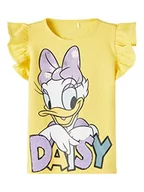Koszulki i topy damskie - Bestseller A/S Niemowlęta dziewczynka NMFMAISE Daisy SS TOP WDI T-shirt, Aspen Gold, 86, złoty (Aspen Gold), 86 cm - miniaturka - grafika 1