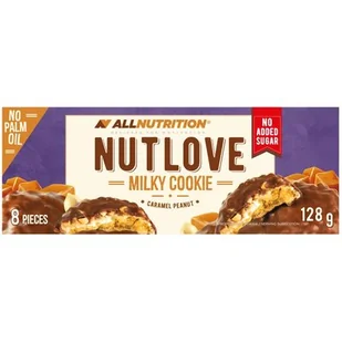 Allnutrition, ciastka z karmelem i orzeszkami arachidowymi Nutlove, 128 g - Ciastka - miniaturka - grafika 1
