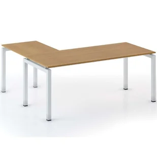 B2B Partner Stół Square L 1800 x 1800 mm, czereśnia 468064 - Stoły i stoliki do biura - miniaturka - grafika 1