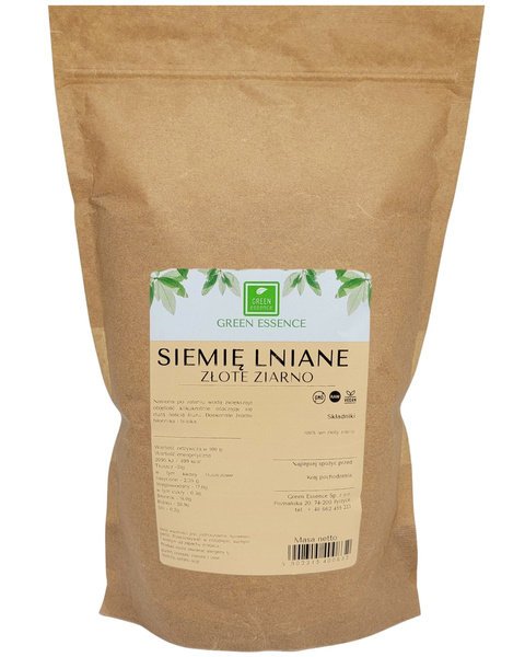 Siemię lniane ziarno złote 1 kg - Len złoty