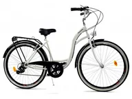 Rowery - Rower Dallas City 26" 7spd - biały z czarnym - miniaturka - grafika 1