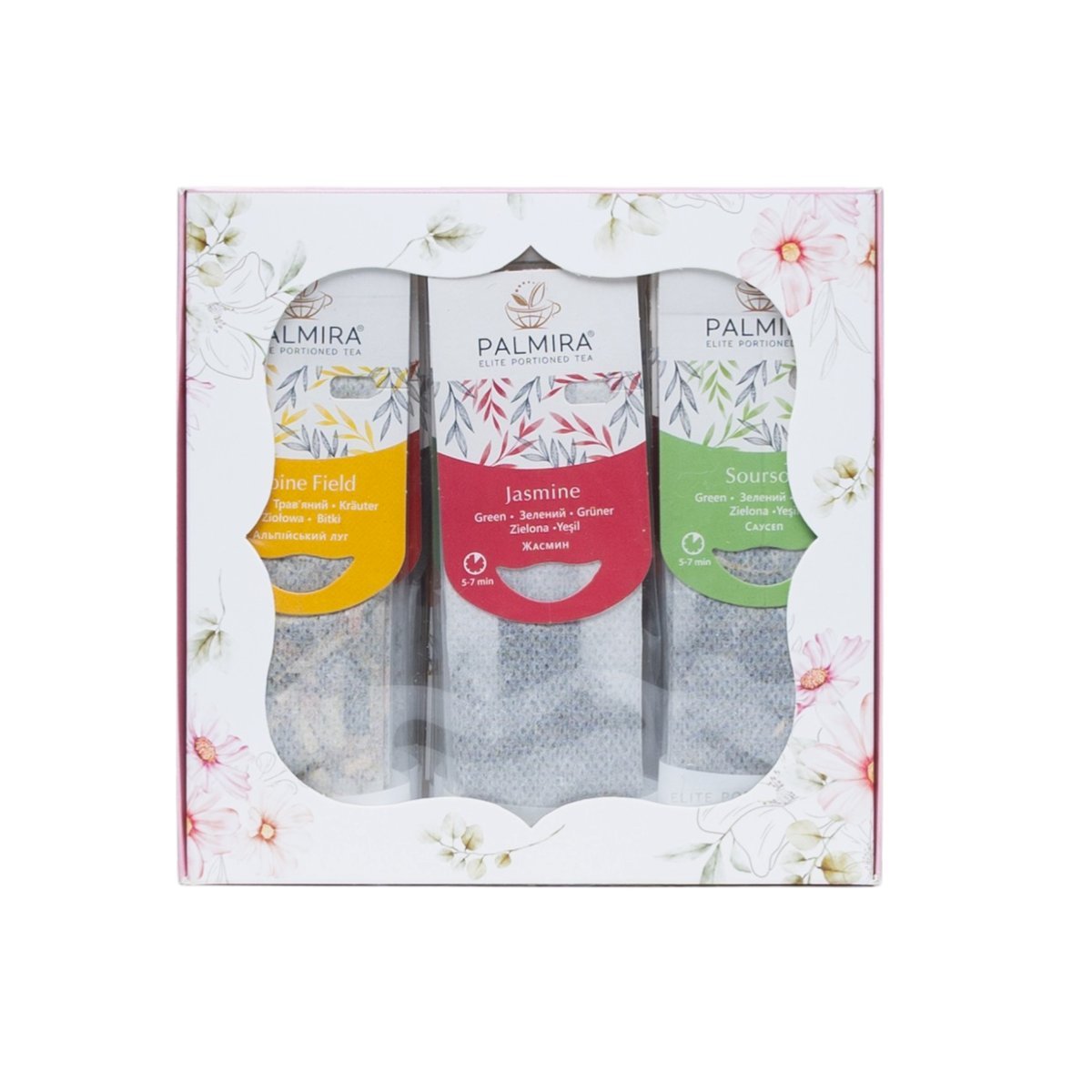 Zestaw prezentowy herbata PALMIRA „Kwiaty” – 15 saszetek, prezent, box, dla firm