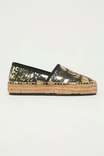 Espadryle damskie - Love Moschino Espadryle skórzane - grafika 1