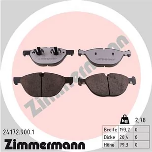 Klocki hamulcowe - komplet ZIMMERMANN 24172.900.1 Darmowa dostawa w 24 h. Do 100 dni na zwrot. 100 tys. Klientów. - Klocki hamulcowe - miniaturka - grafika 1