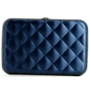 Portfel pikowany na karty Ogon Design Quilted Button - navy blue - Portfele - miniaturka - grafika 6