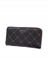 Portfele - Portfel Damski Duży Skóra Ekologiczna PUCCINI Brązowy Monogram PLXP0313 2 - miniaturka - grafika 1