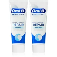 Pasty do zębów - Pasta do zębów ORAL-B Pro-Science Gum & Enamel Repair Fresh White 75 ml 2 szt. - miniaturka - grafika 1