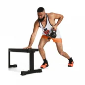 Spodenki męskie - Męskie spodenki treningowe Under Armour Project Rock Ultimate 5" Pt Sts - pomarańczowe - miniaturka - grafika 1