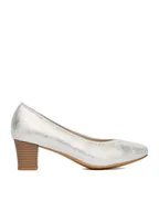 Czółenka - Rieker Czółenka 44650-90 Srebrny - miniaturka - grafika 1