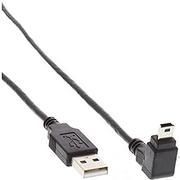 Kable USB - InLine Kabel USB miniUSB kątowy 1m Czarny 34210 - miniaturka - grafika 1