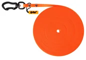 Smycze dla psów - DINGO Smycz Treningowa bez rączki Flex Honey 1 cm x 10 m - pomarańczowa - miniaturka - grafika 1