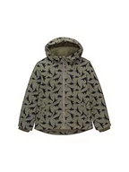 Kurtki i płaszcze dla chłopców - TOM TAILOR Chłopięca kurtka softshell z nadrukiem dinozaura, 33948-Olive Dino All Over Print, 128-134 - miniaturka - grafika 1