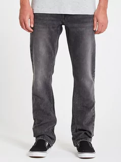 Spodnie i spodenki dla chłopców - Volcom Vorta Denim Hesher Grey designer dżinsy męskie - 30/32 - grafika 1