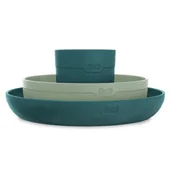 Sztućce dla dzieci - Zestaw naczyń z kubkiem LOVI Pistachio - miniaturka - grafika 1