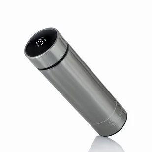 EXTRALINK KUBEK TERMICZNY LED SREBRNY - Księgarnia OUTLET - miniaturka - grafika 2