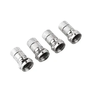 Hama Wtyk F 6,8MM 4 SZT. - Kostki, złączki, wtyczki - miniaturka - grafika 1